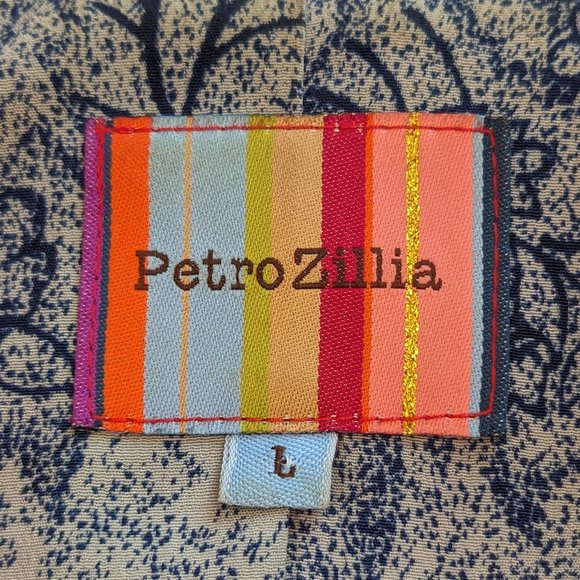 Petro Zillia Vintage Y2K Wool Blend Nubby Woven Wide Lapel Blazer in Faded Red - Picture 10 of 15